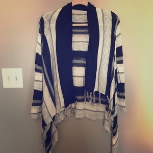 Black grey white sweater